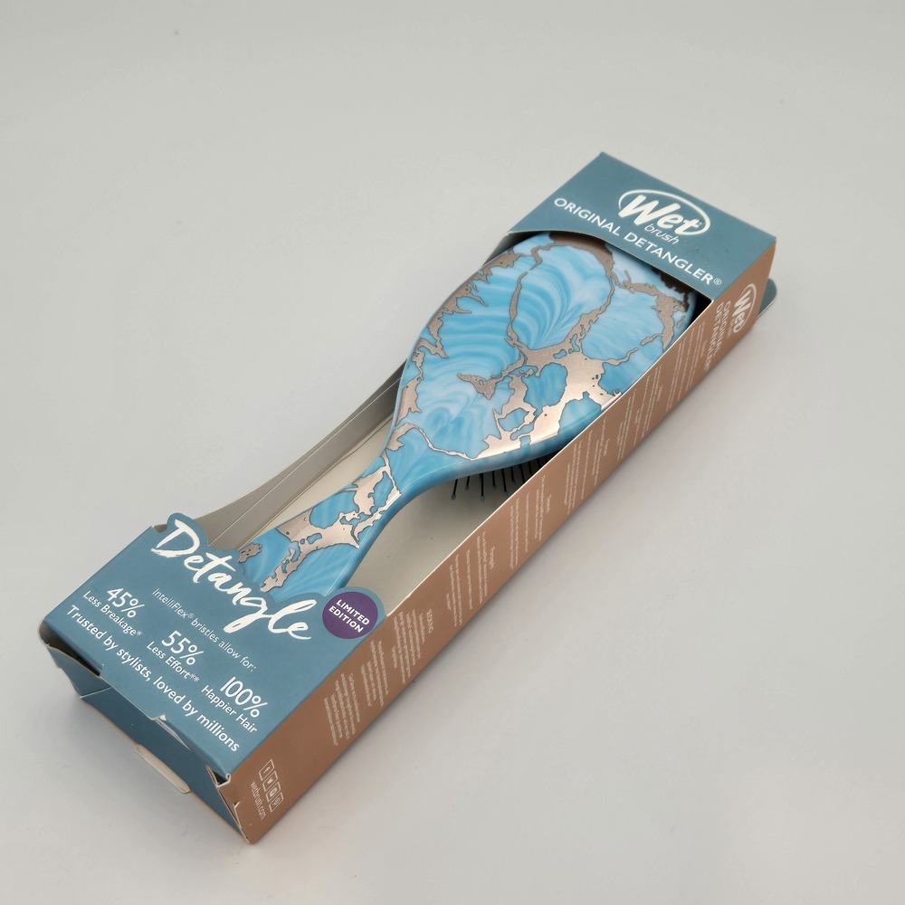 Wet Brush Original Detangler‎ Blue & Sliver  Limited Edition trusted by stylists